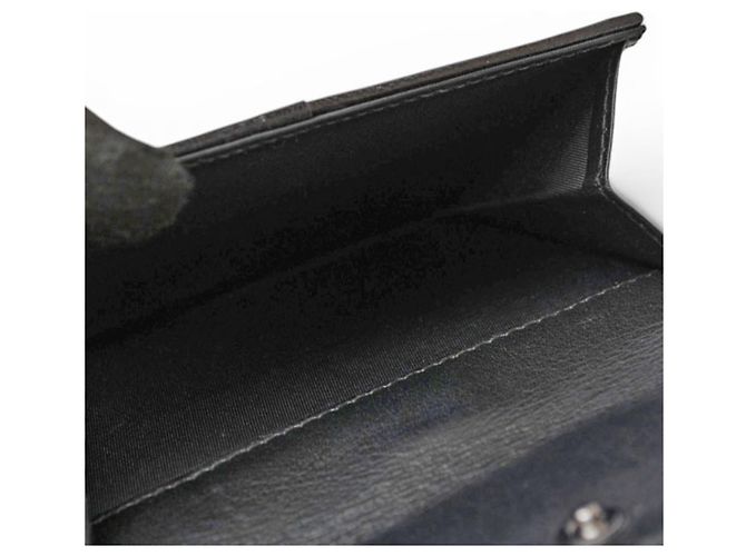 Cartera tríptico Christian Dior en negro - vista 7