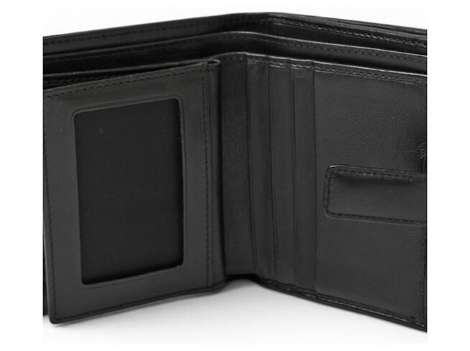 Cartera tríptico Christian Dior en negro - vista 8