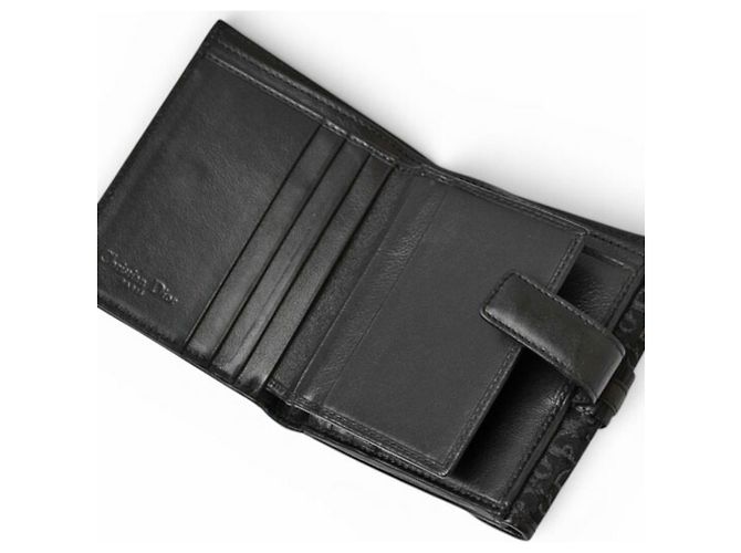 Cartera tríptico Christian Dior en negro - vista 9