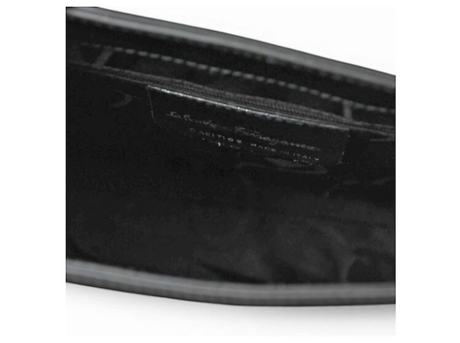 Borsa Tote in pelle nera Salvatore Ferragamo Nero - vista 14