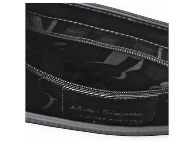 Borsa Tote in pelle nera Salvatore Ferragamo Nero - vista 15