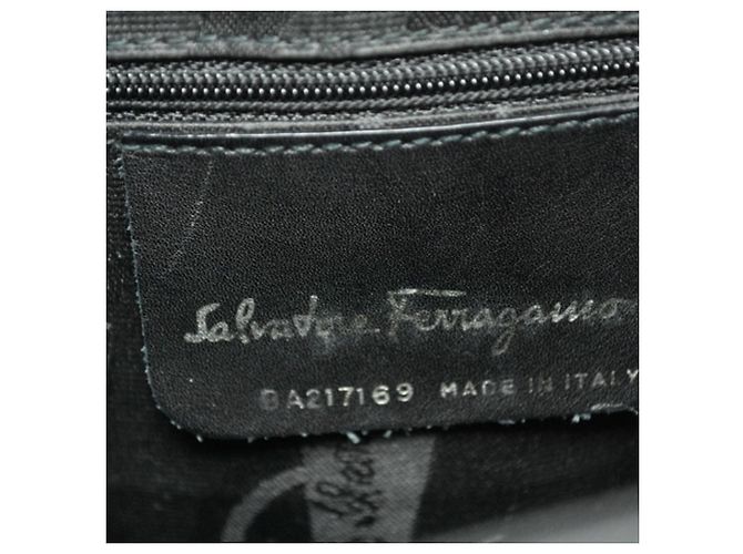 Borsa Tote in pelle nera Salvatore Ferragamo Nero - vista 16