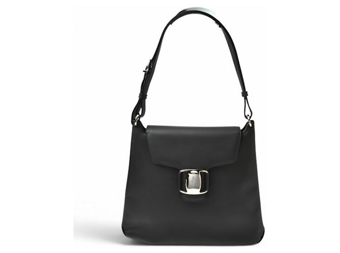 Borsa Tote in pelle nera Salvatore Ferragamo Nero - vista 2