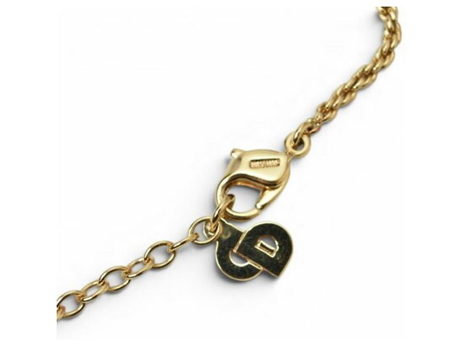 Collana Christian Dior placcata oro con strass D'oro - vista 4