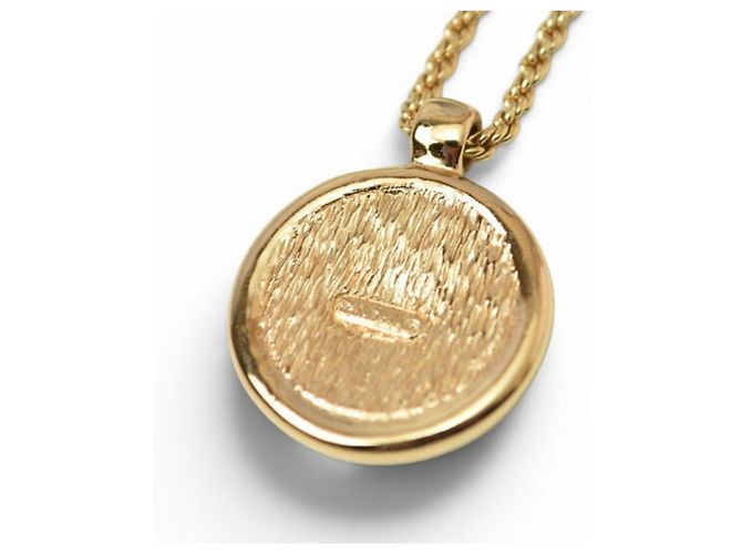 Collana Christian Dior placcata oro con strass D'oro - vista 8