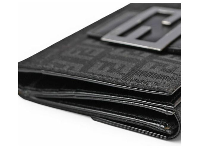 Fendi Bi-fold Wallet 8M0035 ZUCCA Pattern Black - view 3
