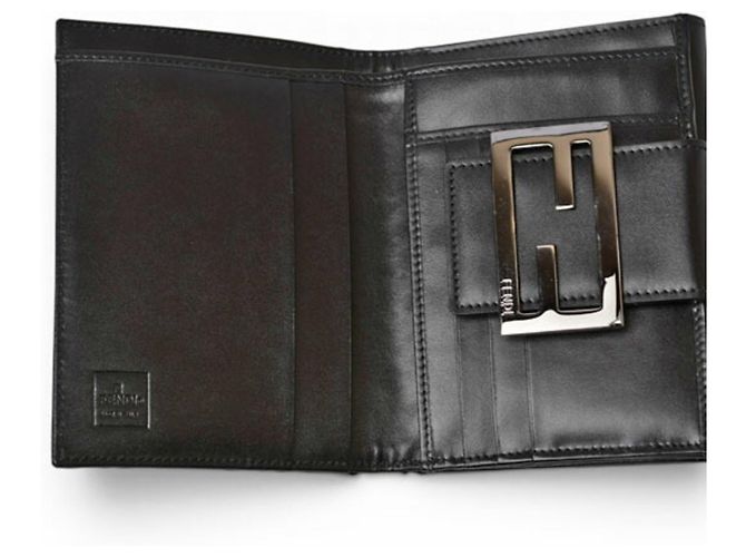 Fendi Bi-fold Wallet 8M0035 ZUCCA Pattern Black - view 6