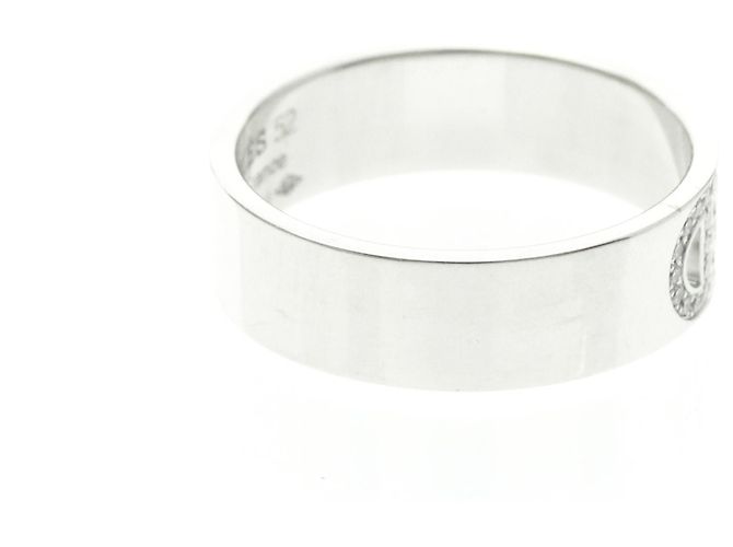 Hermès Hermes H D'ancre Ring mit Diamanten Silber - Ansicht 4