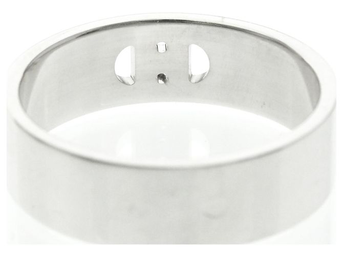 Hermès Hermes H D'ancre Ring mit Diamanten Silber - Ansicht 7