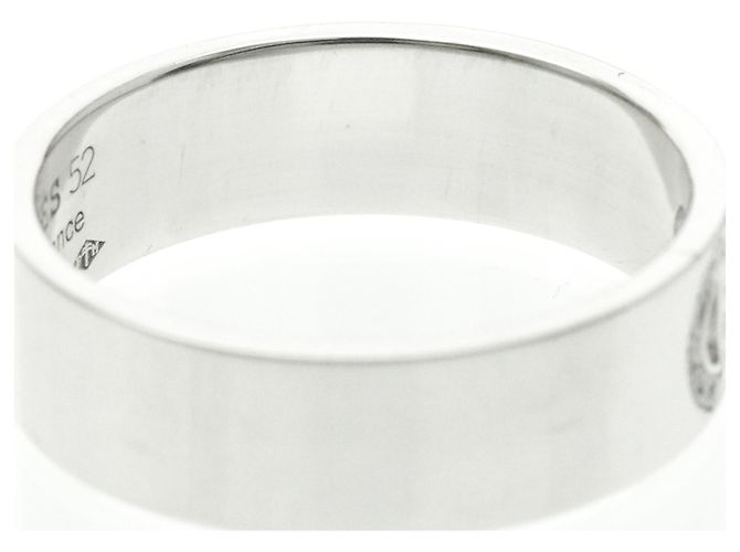 Hermès Hermes H D'ancre Ring mit Diamanten Silber - Ansicht 8