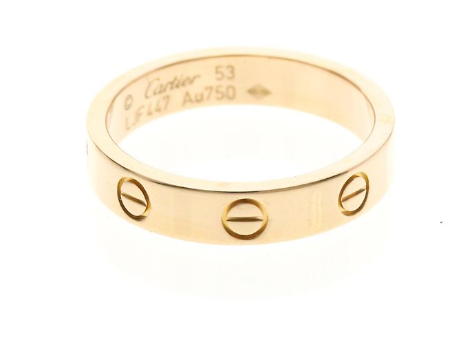 Cartier Mini Love Ring mit Diamant Golden - Ansicht 2