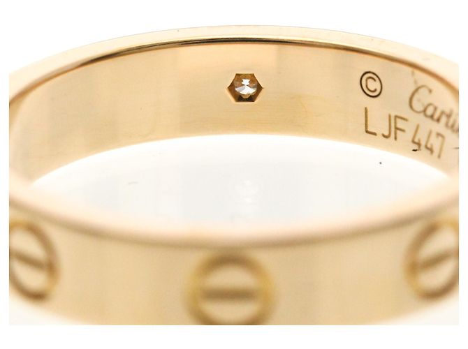 Cartier Mini Love Ring mit Diamant Golden - Ansicht 8