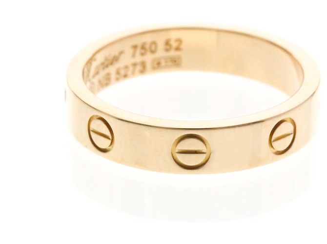 Anello Mini Love di Cartier in oro rosa D'oro - vista 2