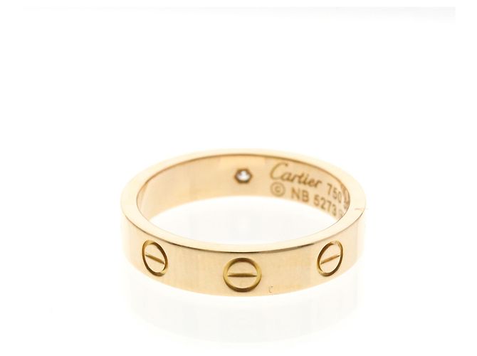 Anello Mini Love di Cartier in oro rosa D'oro - vista 3