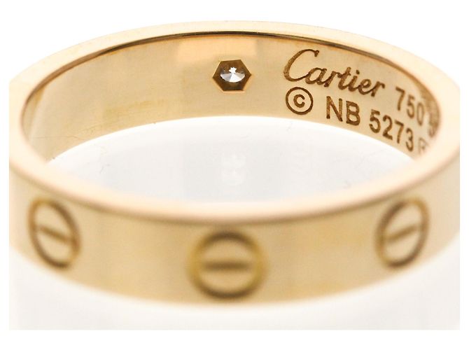 Anello Mini Love di Cartier in oro rosa D'oro - vista 8