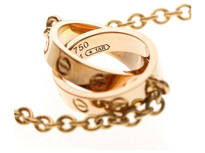 Collana con pendente Cartier Baby Love D'oro - vista 9