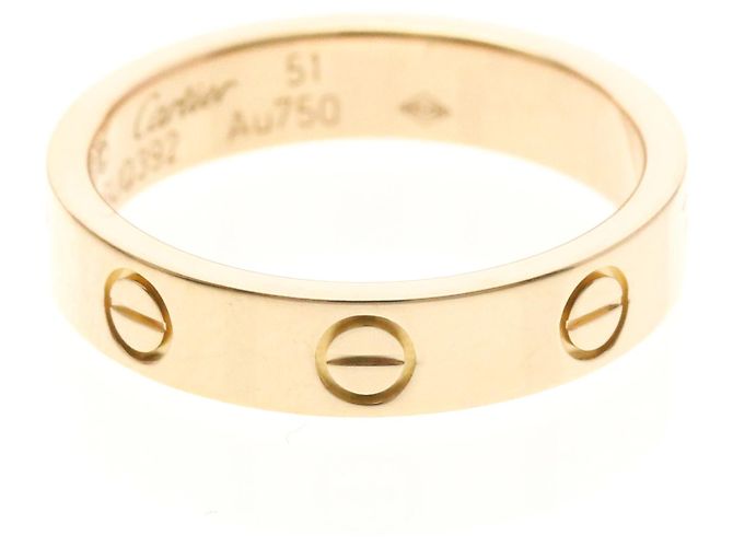 Anello Mini Love di Cartier in oro rosa D'oro - vista 2
