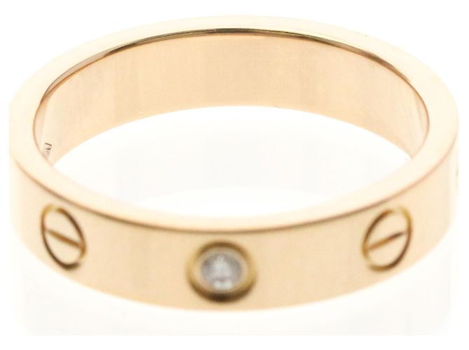 Anello Mini Love di Cartier in oro rosa D'oro - vista 5