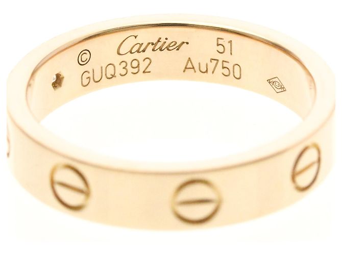 Anello Mini Love di Cartier in oro rosa D'oro - vista 6