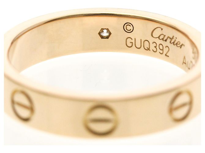 Anello Mini Love di Cartier in oro rosa D'oro - vista 8