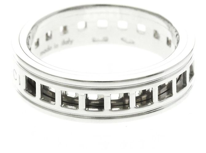 Gucci Scroll Ring aus 18K Weißgold Silber - Ansicht 2