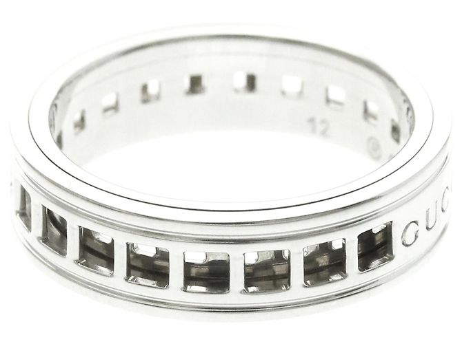 Gucci Scroll Ring aus 18K Weißgold Silber - Ansicht 4