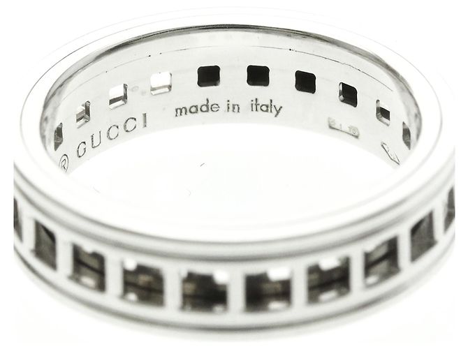 Gucci Scroll Ring aus 18K Weißgold Silber - Ansicht 7