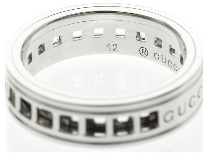 Gucci Scroll Ring aus 18K Weißgold Silber - Ansicht 8