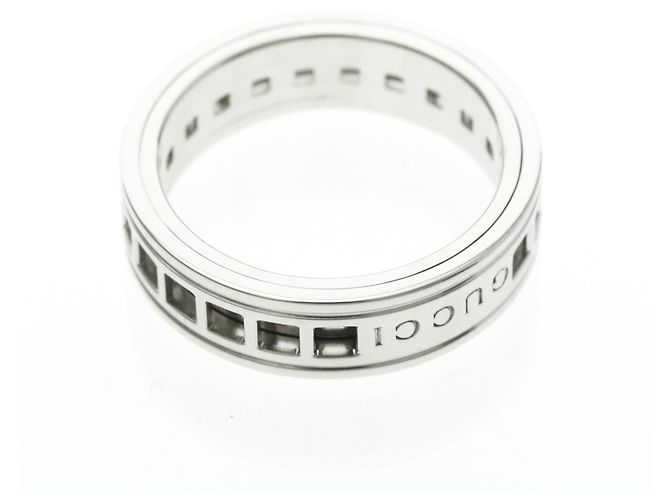 Gucci Scroll Ring aus 18K Weißgold Silber - Ansicht 9