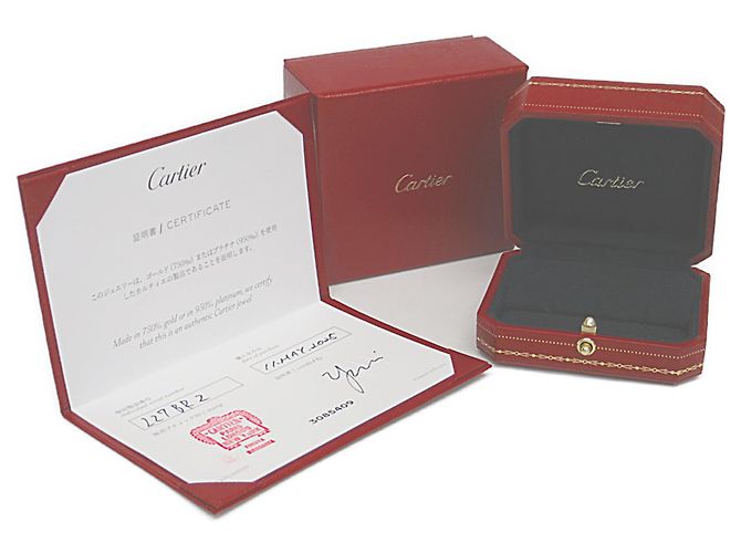 Trinity de Cartier Halbkreis-Ohrringe Golden - Ansicht 15