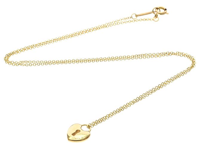 Tiffany & Co Collana Tiffany Mini Lock Heart in oro rosa D'oro - vista 13