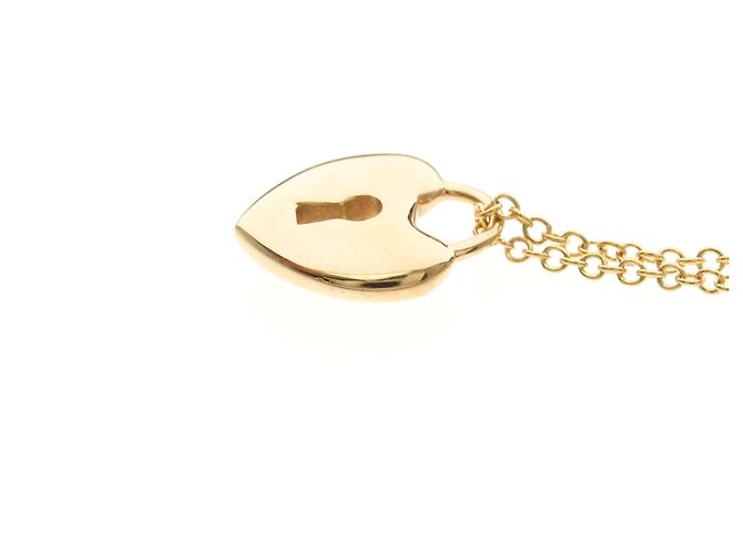 Tiffany & Co Collana Tiffany Mini Lock Heart in oro rosa D'oro - vista 3