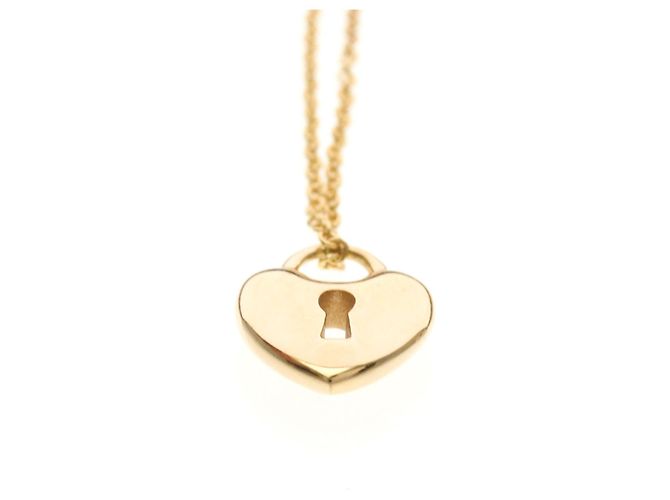 Tiffany & Co Collana Tiffany Mini Lock Heart in oro rosa D'oro - vista 4