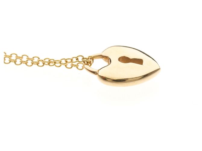 Tiffany & Co Collana Tiffany Mini Lock Heart in oro rosa D'oro - vista 5
