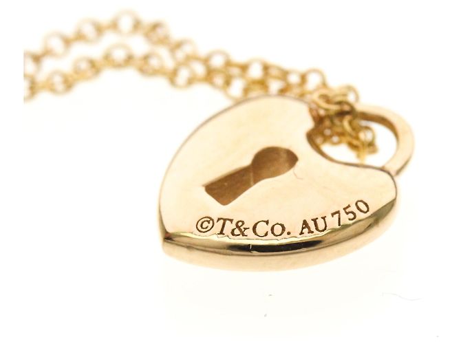Tiffany & Co Collana Tiffany Mini Lock Heart in oro rosa D'oro - vista 7