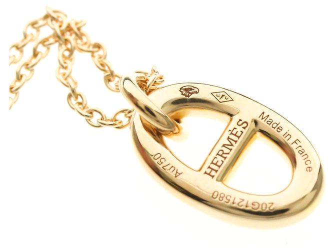 Hermès Collana con pendente Chaine d'Ancre in oro rosa Hermes D'oro - vista 7