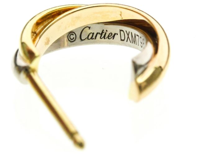Trinity De Cartier Halbkreis-Ohrringe Golden - Ansicht 11