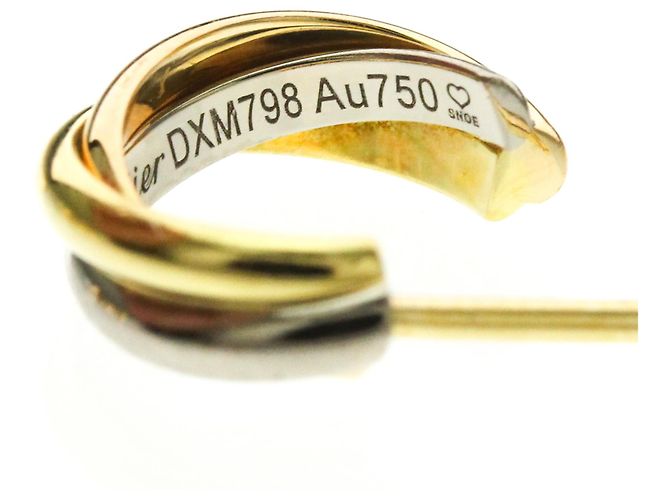 Trinity De Cartier Halbkreis-Ohrringe Golden - Ansicht 12
