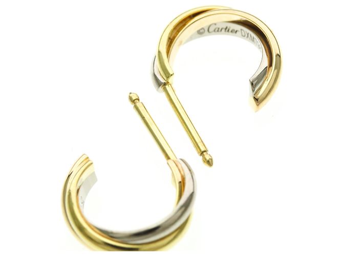 Trinity De Cartier Halbkreis-Ohrringe Golden - Ansicht 4