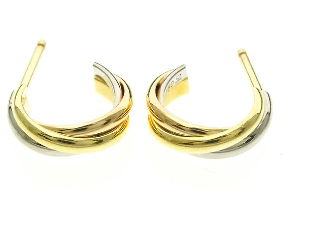 Trinity De Cartier Halbkreis-Ohrringe Golden - Ansicht 5