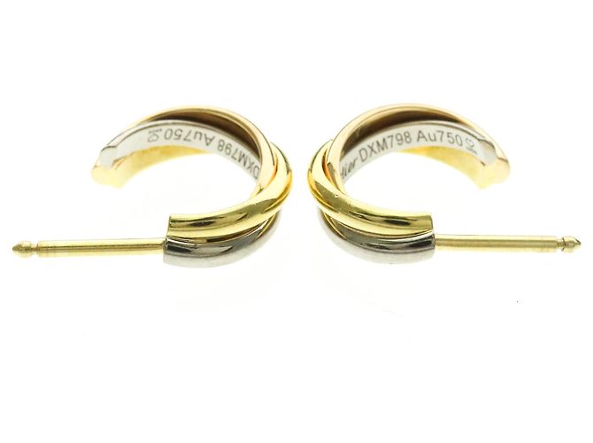 Trinity De Cartier Halbkreis-Ohrringe Golden - Ansicht 6