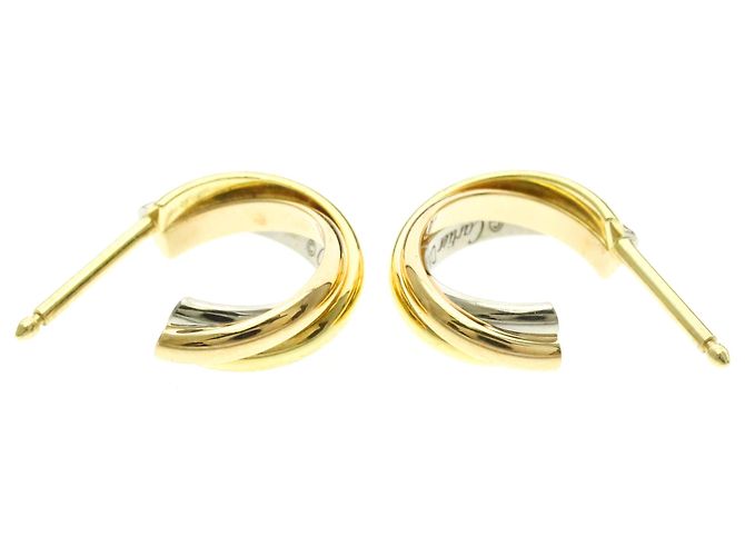 Trinity De Cartier Halbkreis-Ohrringe Golden - Ansicht 7