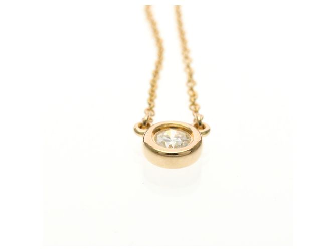 Tiffany & Co Collana con pendente Tiffany in oro rosa 18K e diamanti D'oro - vista 4