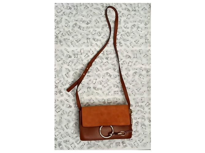 Chloé Faye Borsa a Spalla in Pelle e Scamosciato Marrone - vista 3