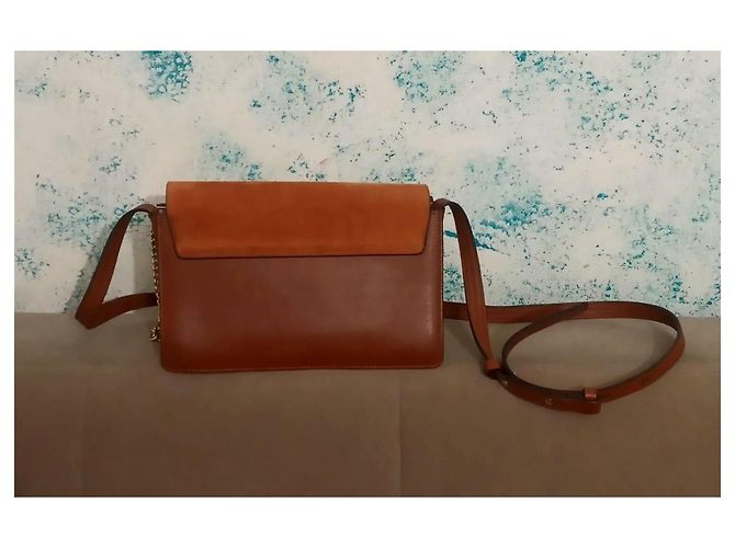 Chloé Faye Borsa a Spalla in Pelle e Scamosciato Marrone - vista 4