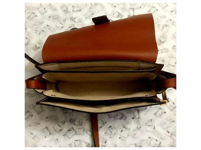 Chloé Faye Borsa a Spalla in Pelle e Scamosciato Marrone - vista 8