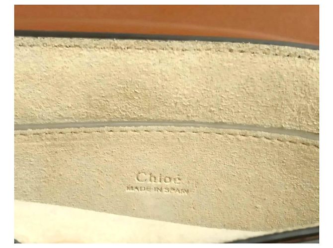 Chloé Faye Borsa a Spalla in Pelle e Scamosciato Marrone - vista 9