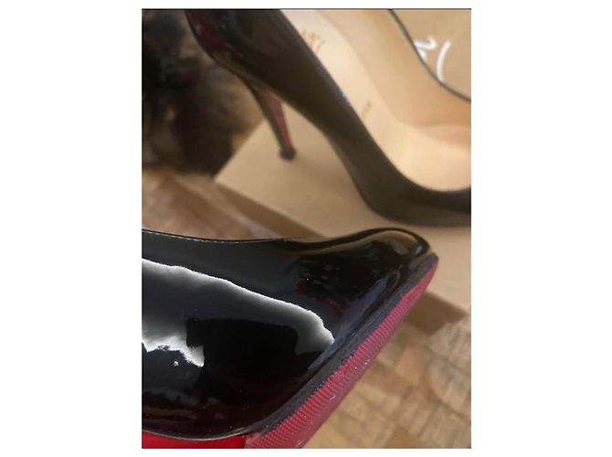 Christian Louboutin Ron Ron Décolleté Vernice Nero - vista 6