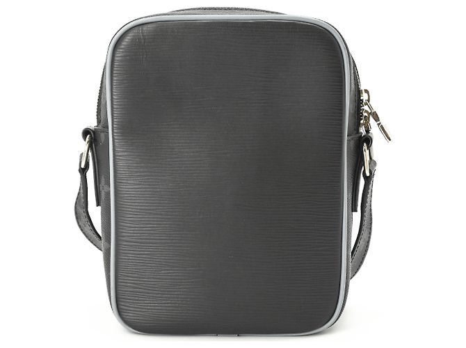 Borsa a tracolla Louis Vuitton Danube PM Nero Blu navy Monogramma - vista 3