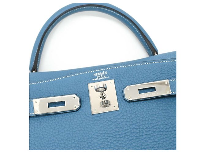 Hermès Borsa HERMES Kelly 28 Borsa Tote Blu - vista 12